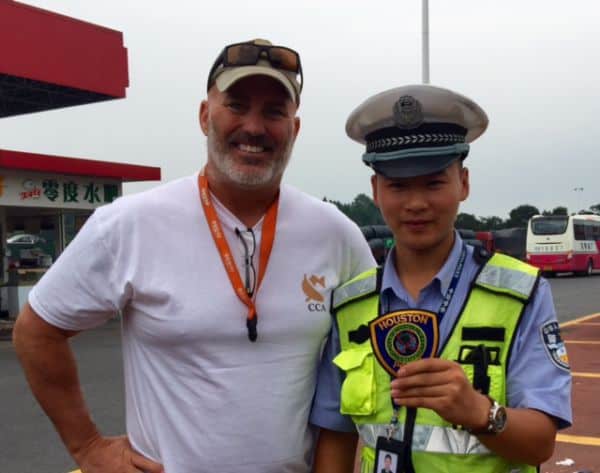 police meet police
